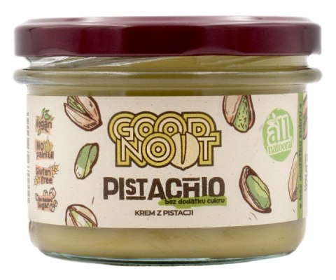 KREM PISTACJOWY BEZ DODATKU CUKRÓW 200 g - GOOD NOOT