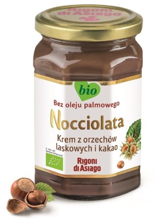 KREM Z ORZECHÓW LASKOWYCH I KAKAO BEZGLUTENOWY BIO 250 g - RIGONI DI ASIAGO (NOCCIOLATA)