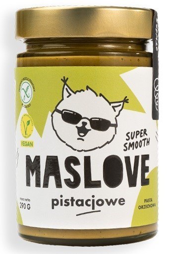 KREM Z PISTACJI 100 % SUPER SMOOTH BEZGLUTENOWY 290 g - MASLOVE