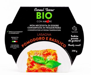 LASAGNE Z POMIDORAMI I BAZYLIĄ BIO 250 g - CEREAL TERRA