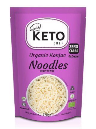 MAKARON (KONJAC) GOTOWY NA WOKA BEZGLUTENOWY BIO 270 g (200 g) - KETO CHEF (BETTER THAN FOODS)