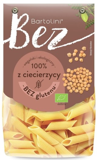 MAKARON PROTEINOWY (Z CIECIERZYCY) PENNE BEZGLUTENOWY BIO 250 g - BARTOLINI