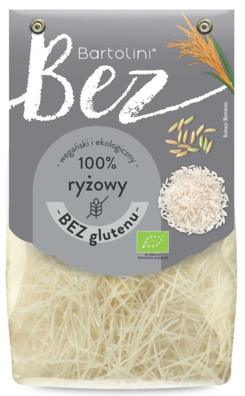 MAKARON (RYŻOWY) KRAJANKA BEZGLUTENOWY BIO 250 g - BARTOLINI