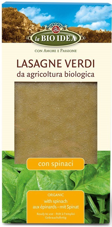 MAKARON (SEMOLINOWY ZE SZPINAKIEM) LASAGNE BIO 250 g - LA BIO IDEA