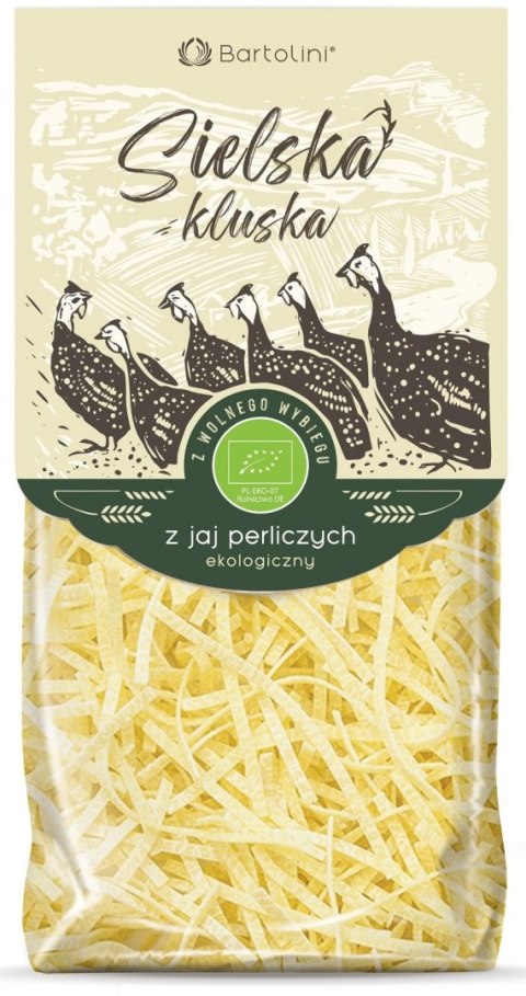 MAKARON (Z JAJ PERLICZYCH) KRAJANKA BIO 250 g - BARTOLINI (SIELSKA KLUSKA)