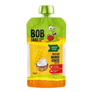 MUS FRUITS TO GO MANGO - KOKOS - CYTRYNA BEZ DODATKU CUKRÓW 120 g - BOB SNAIL