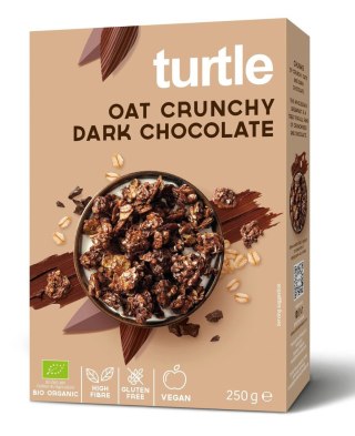 MUSLI OWSIANE Z GORZKĄ CZEKOLADĄ BEZGLUTENOWE BIO 250 g - TURTLE