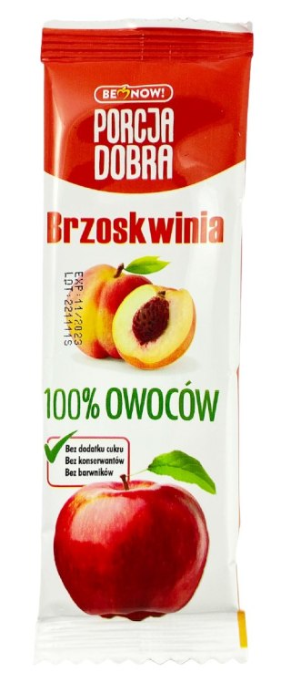 PRZEKĄSKA JABŁKOWO - BRZOSKWINIOWA BEZ DODATKU CUKRÓW 16 g - PORCJA DOBRA