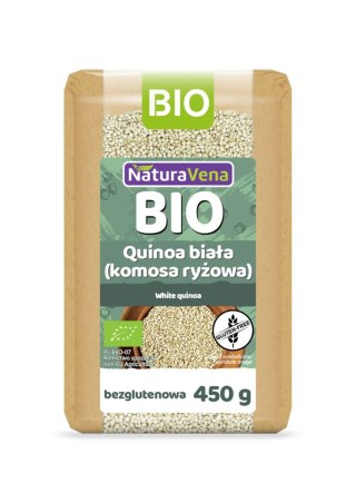 QUINOA BIAŁA (KOMOSA RYŻOWA) BEZGLUTENOWA BIO 450 g - NATURAVENA