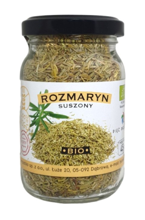 ROZMARYN SUSZONY BEZGLUTENOWY BIO 45 g - PIĘĆ PRZEMIAN