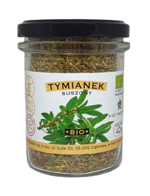 TYMIANEK SUSZONY BEZGLUTENOWY BIO 40 g - PIĘĆ PRZEMIAN