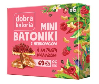 BATONIKI MINI Z NERKOWCÓW A'LA TARTA MALINOWA (6 x 17 g) 102 g - DOBRA KALORIA