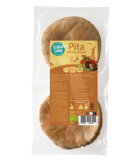 CHLEB PITA PEŁNOZIARNISTY BIO 560 g - TERRASANA CHLEB PITA PEŁNOZIARNISTY BIO 560 g - TERRASANA