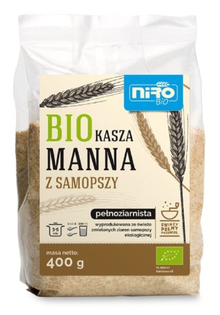 KASZA MANNA Z SAMOPSZY BIO 400 g - NIRO