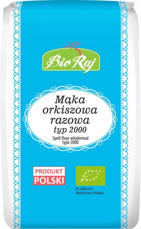 MĄKA ORKISZOWA RAZOWA TYP 2000 BIO ( POLSKA ) 1 kg - BIO RAJ