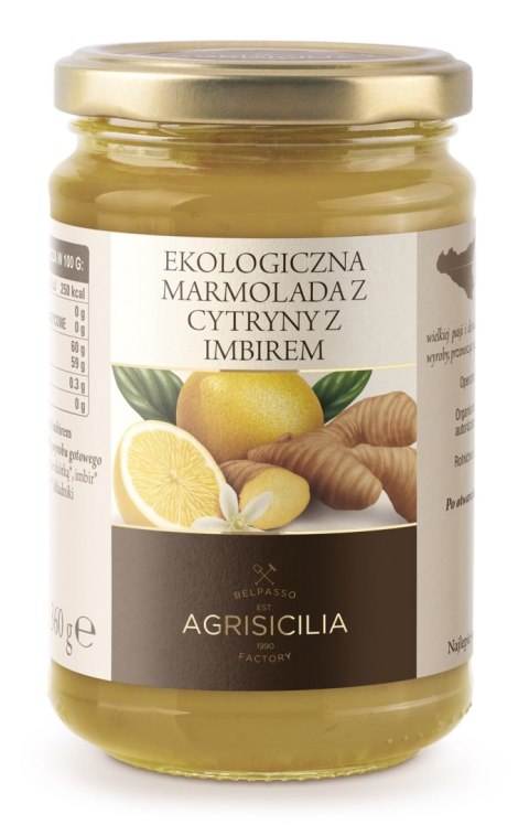 MARMOLADA Z CYTRYN Z IMBIREM BIO 360 g - AGRISICILIA MARMOLADA Z CYTRYN Z IMBIREM BIO 360 g - AGRISICILIA