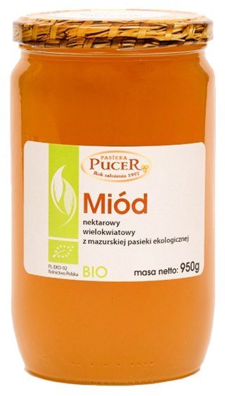 MIÓD NEKTAROWY WIELOKWIATOWY BIO 950 g - PASIEKA PUCER