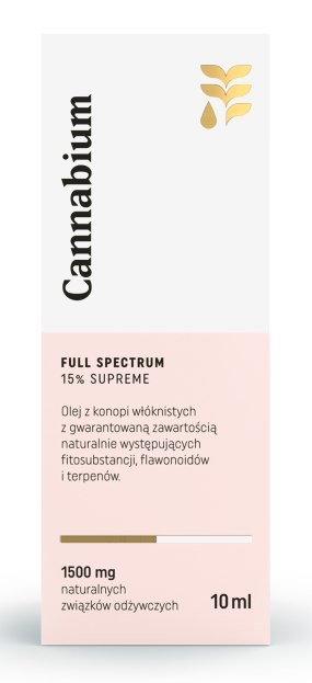 OLEJ Z KONOPI SUPREME 15 % 10 ml - CANNABIUM