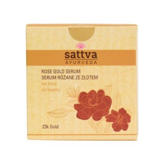 SERUM DO TWARZY RÓŻANE ZE ZŁOTEM 15 ml - SATTVA (AYURVEDA)