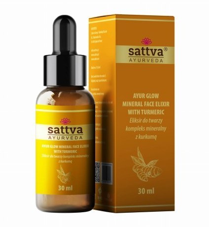 SERUM ELIKSIR DO TWARZY KOMPLEKS MINERALNY Z KURKUMĄ 30 ml - SATTVA (AYURVEDA) SERUM ELIKSIR DO TWARZY KOMPLEKS MINERALNY Z KURKUMĄ 30 ml - SATTVA (AYURVEDA)