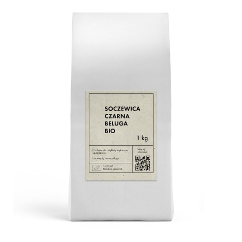 SOCZEWICA CZARNA BELUGA BIO 1 kg - THE PLANET