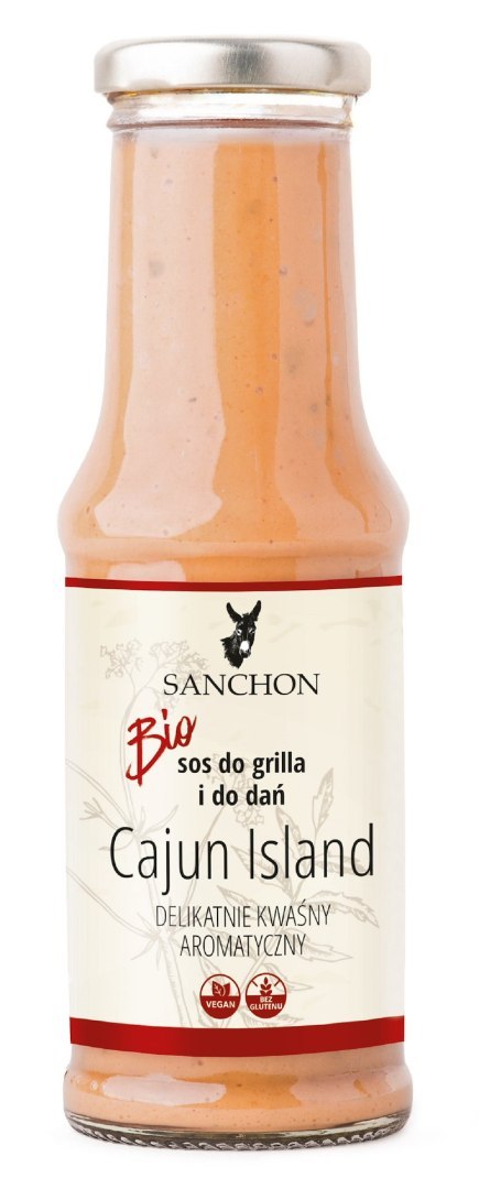 SOS CAJUN ISLAND WEGAŃSKI BEZGLUTENOWY BIO 210 ml - SANCHON SOS CAJUN ISLAND WEGAŃSKI BEZGLUTENOWY BIO 210 ml - SANCHON