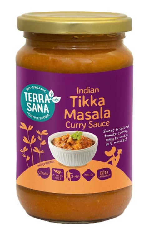 SOS CURRY INDIAN TIKKA MASALA BEZGLUTENOWY BIO 350 g - TERRASANA