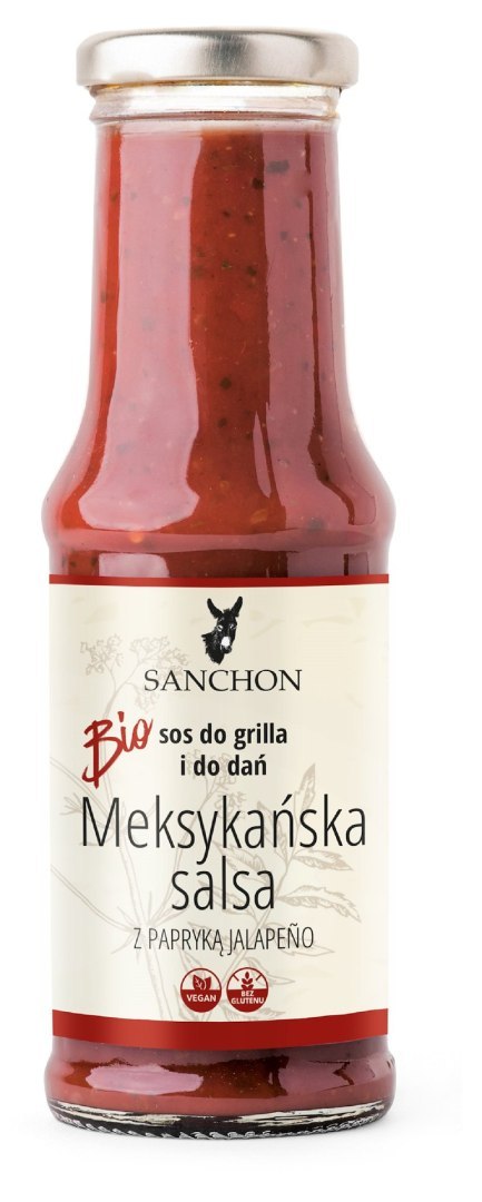 SOS MEKSYKAŃSKA SALSA WEGAŃSKI BEZGLUTENOWY BIO 210 ml - SANCHON SOS MEKSYKAŃSKA SALSA WEGAŃSKI BEZGLUTENOWY BIO 210 ml - SANCHON
