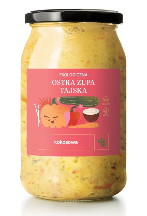 ZUPA TAJSKA OSTRA KOKOSOWA BIO 900 ml - DELIKATNA ZUPA TAJSKA OSTRA KOKOSOWA BIO 900 ml - DELIKATNA