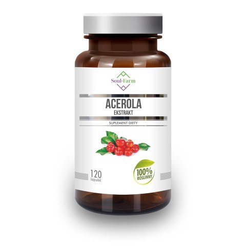 ACEROLA EKSTRAKT (600 mg) 120 KAPSUŁEK - SOUL FARM ACEROLA EKSTRAKT (600 mg) 120 KAPSUŁEK - SOUL FARM