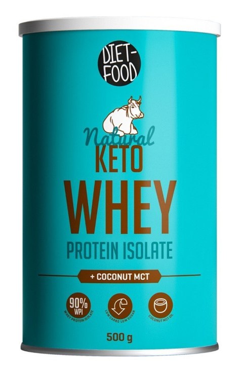 BIAŁKO SERWATKOWE Z MCT KETO (IZOLAT WPI 90) 500 g - DIET-FOOD BIAŁKO SERWATKOWE Z MCT KETO (IZOLAT WPI 90) 500 g - DIET-FOOD