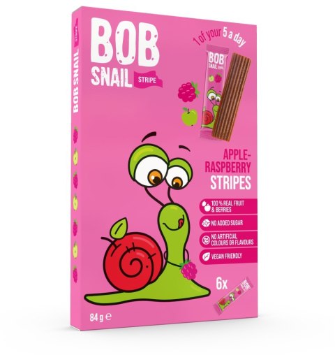 Bob Snail paski owocowe jabłko-malina 84g