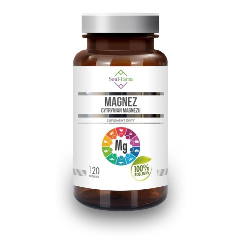 CYTRYNIAN MAGNEZU (650 mg) 120 KAPSUŁEK - SOUL FARM CYTRYNIAN MAGNEZU (650 mg) 120 KAPSUŁEK - SOUL FARM