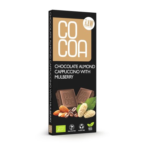 CZEKOLADA CAPPUCCINO MIGDAŁOWE Z MORWĄ BIO 40 g - COCOA CZEKOLADA CAPPUCCINO MIGDAŁOWE Z MORWĄ BIO 40 g - COCOA