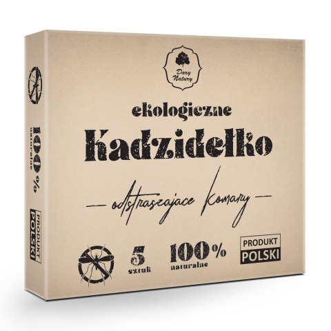 KADZIDEŁKO ODSTRASZAJĄCE KOMARY EKO (5 szt) - DARY NATURY (PRODUKT SEZONOWY) KADZIDEŁKO ODSTRASZAJĄCE KOMARY EKO (5 szt) - DARY NATURY (PRODUKT SEZONOWY)