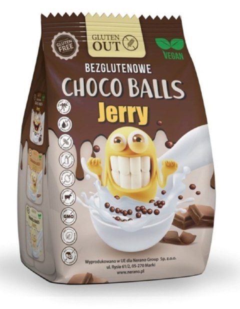 KULKI ZBOŻOWE KAKAOWE BEZGLUTENOWE 375 g - JERRY GLUTEN OUT KULKI ZBOŻOWE KAKAOWE BEZGLUTENOWE 375 g - JERRY GLUTEN OUT