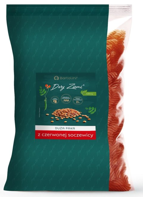MAKARON PROTEINOWY (Z SOCZEWICY CZERWONEJ) ŚWIDERKI 1 kg - BARTOLINI MAKARON PROTEINOWY (Z SOCZEWICY CZERWONEJ) ŚWIDERKI 1 kg - BARTOLINI
