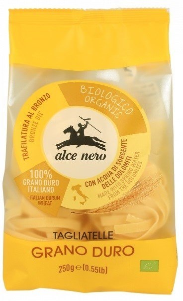 MAKARON (SEMOLINOWY) GNIAZDA TAGLIATELLE BIO 250 g - ALCE NERO MAKARON (SEMOLINOWY) GNIAZDA TAGLIATELLE BIO 250 g - ALCE NERO