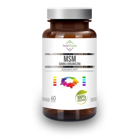 MSM SIARKA ORGANICZNA (650 mg) 60 KAPSUŁEK - SOUL FARM MSM SIARKA ORGANICZNA (650 mg) 60 KAPSUŁEK - SOUL FARM