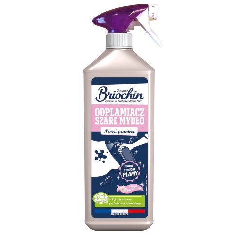ODPLAMIACZ DO TKANIN NA BAZIE SZAREGO MYDŁA ECO 500 ml - BRIOCHIN ODPLAMIACZ DO TKANIN NA BAZIE SZAREGO MYDŁA ECO 500 ml - BRIOCHIN