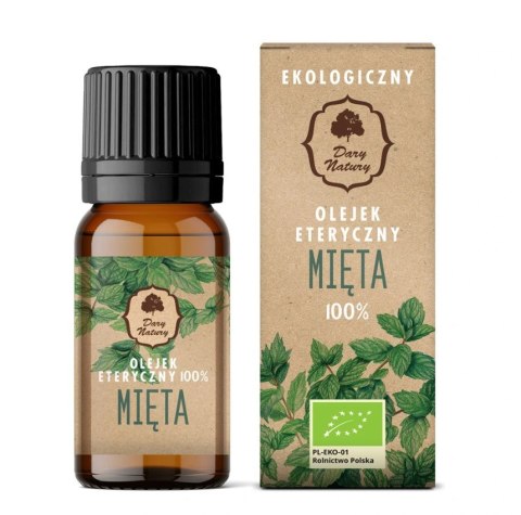 OLEJEK ETERYCZNY MIĘTA PIEPRZOWA BIO 10 ml - DARY NATURY OLEJEK ETERYCZNY MIĘTA PIEPRZOWA BIO 10 ml - DARY NATURY